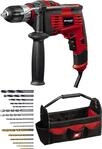 Einhell Schlagbohrmaschinen-Set TC-ID 1000 E Kit (1.010 W, Bohrleistung Holz 32 mm,