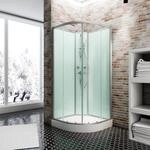 Schulte EP193206 Wellnesskabine Kreta II, 90 x 90 cm, 5 mm Sicherheits-Glas klar
