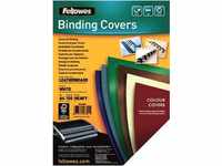 Fellowes® Deckblätter - Lederstruktur, A4, weiß, 100 Stück; Packungsinhalt:...