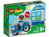 LEGO 10900 DUPLO Polizeimotorrad, Polizei Spielzeug ab 2 Jahre mit Motorrad und