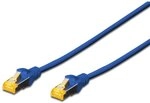 DIGITUS LAN Kabel Cat 6A &ndash; 1 m &ndash; S/FTP Geschirmt &ndash; Blau