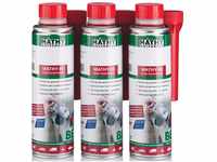 MATHY-BE Benzin System Reiniger, 3 x 250 ml - Benzin Additiv - Ventil-Reiniger -
