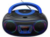Denver TCL212BT Radio mit Bluetooth, Bluetooth Radio mit Lichteffekte, Tragbarer CD