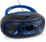 Denver TCL-212BT CD-Player Boombox Bluetooth USB FM-Radio Blau