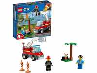LEGO 60212 City Feuerwehr beim Grillfest, Bauset mit Feuerwehrauto-Spielzeug,