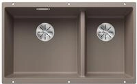 BLANCO SUBLINE 430/270-U | Granitsp&uuml;le aus SILGRANIT tartufo | Einbauart: Unterbau 