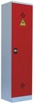 L&uuml;llmann Umweltschrank komplett montiert Rot 195 x 50 x 42cm (HxBxT)