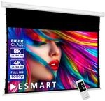 ESMART Professional TATENSO Tensionleinwand Gesamtbr. 303 cm, Tuch: Grau