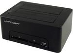 LC-POWER LC-DOCK-U3-CR | USB 3.2 Dual Bay SATA Docking Station | HDD/SSD Klonfunktion