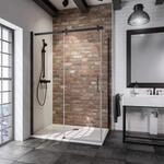 Schulte Duschkabine Schiebet&uuml;r mit Seitenwand, 120 x 90 x 200 cm, Alexa Style 2.0 -
