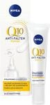 NIVEA Q10 Anti-Falten Power Straffende Augenpflege (15 ml), Augencreme gegen dunkle