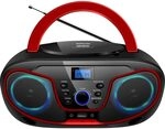 Silva Schneider MPC 19.4 USB CD-Radio UKW AUX, CD, USB Schwarz, Rot, 1901851