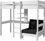 Vipack 'Autobett piolzb14 Pino Hochbett mit Sessel wei&szlig; Kiefer 208 x 105 x...