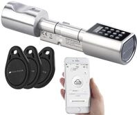 VisorTech Elektronisches Schloss: Elektronischer T&uuml;r-Schlie&szlig;zylinder, Transponder,