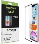 Artwizz CurvedDisplay Schutzglas f&uuml;r iPhone 11 / XR - Displayschutz aus 9H Hartglas,