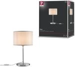 Paulmann 70923 Tischleuchte Tessa rund max. 40 Watt Nachttischlampe Creme, Eisen