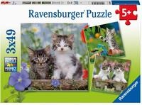 Ravensburger Puzzle S&uuml;&szlig;e Samtpf&ouml;tchen - 3x49 Teile Puzzle ab 5 Jahre | 3x49 Teile