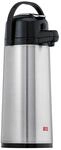 Melitta Pump-Isolierkanne, 2,2 l, ca. 16 Tassen, Glaskolben, Edelstahl,