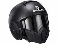 SHARK HE3306EKMAL Herren Motorrad NC Motorrad Helm, Schwarz, L