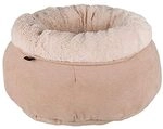 TRIXIE Hundebett Elsie &oslash; 45 cm in beige - gem&uuml;tliches Hundekissen mit Softpl&uuml;sch -