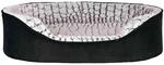 TRIXIE orthop&auml;disches Hundebett Vital Lino 60 &times; 45 cm in schwarz/grau -