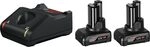 Bosch Professional 12V System Akku Starter-Set: 2x GBA 12V 6.0Ah Akku +
