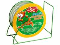 Living World Deluxe Metall Hamsterlaufrad, Laufrad für Hamster, grün