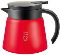 Hario VHS-60R Kaffeemaschine Edelstahl isoliert, 60 Watt, 600ml, Rot