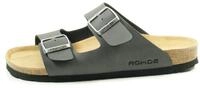 Rohde Herren M&auml;nner Sandale Pantolette Zweiriemer Hausschuhe 5920 grau,