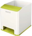 Leitz 53631064 Sound Stiftek&ouml;cher (Soundverst&auml;rkungsfunktion, WOW) wei&szlig;/metallic