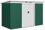 Outsunny Metall Ger&auml;tehaus 6,3m&sup3; 280x130x172cm Ger&auml;teschuppen mit Pultdach