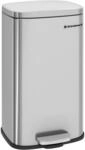 SONGMICS M&uuml;lleimer K&uuml;che, 30 Liter, Abfalleimer, Treteimer, mit Deckel, Softclose,