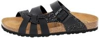 Lico Damen Bioline Gleam Pantoletten, Schwarz, 36 EU