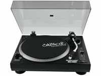 Omnitronic BD-1320 Plattenspieler schwarz | Riemengetriebener DJ-Plattenspieler 