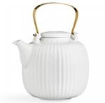 K&auml;hler Teekanne 1,2 l Hammersh&oslash;i legend&auml;res Design Zeitlos f&uuml;r Tee, weiss