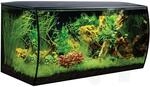 Fluval Flex Aquarium 123L, S&uuml;&szlig;wasser Aquarium, schwarz