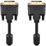 Goobay 93951 DVI D Verbindungskabel / Full HD 1080p Monitorkabel / Vergoldete Stecker