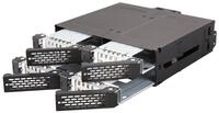 ICY DOCK SATA Hot Swap Wechselrahmen f&uuml;r 4X 2,5 Zoll (6,4cm) SSD/HDD - Vollmetall