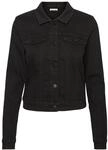 NOISY MAY NMDebra Black Wash Denim Jacket Frauen Jeansjacke schwarz XS