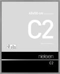 Bilderrahmen von Nielsen Alurahmen C2 40x50 StrukturiertGrau matt - Normalglas