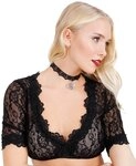 Kr&uuml;ger - Damen Dirndlbluse, leicht transparent, Cassandra (20140), Gr&ouml;&szlig;e:40,