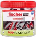 fischer DuoPower 10 x 50, handliche Runddose mit 55 Universald&uuml;beln,