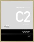 nielsen Bilderrahmen, 40 x 50 cm, Aluminium, Gold matt, Posterrahmen zum...