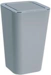 WENKO Schwingdeckeleimer Candy Grey - Abfallbeh&auml;lter mit Schwingdeckel