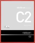 nielsen Bilderrahmen, 40 x 50 cm, Aluminium, Rot glanz, Posterrahmen zum...