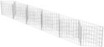 vidaXL Gabione Pflanzkasten Stahl 330x30x50cm Steinkorb Blumenkasten Hochbeet