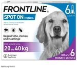 FRONTLINE Spot ON Hund L gegen Zecken, Fl&ouml;he & Haarlinge (gro&szlig;e Hunde 20 bis...