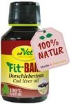 Fit-BARF Dorschlebertran f&uuml;r Hunde & Katzen - Omega-3 und Vitamin D Versorgung -