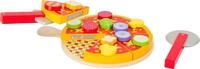 small foot Pizza Schneide-Set aus Holz, mit Klettverschlussfunktion, inkl.
