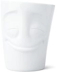 FIFTYEIGHT PRODUCTS / Tassen / Henkelbecher &bdquo;Vergn&uuml;gt" (Porzellan, 350ml,...